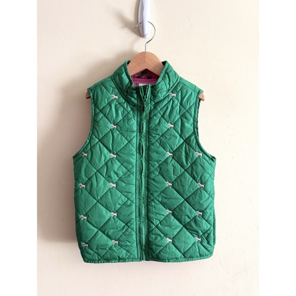 Gymboree‎ Girls Puffer Quilted Dog Size Medium 7-8 HTF Smart Girls Rule Vintage
